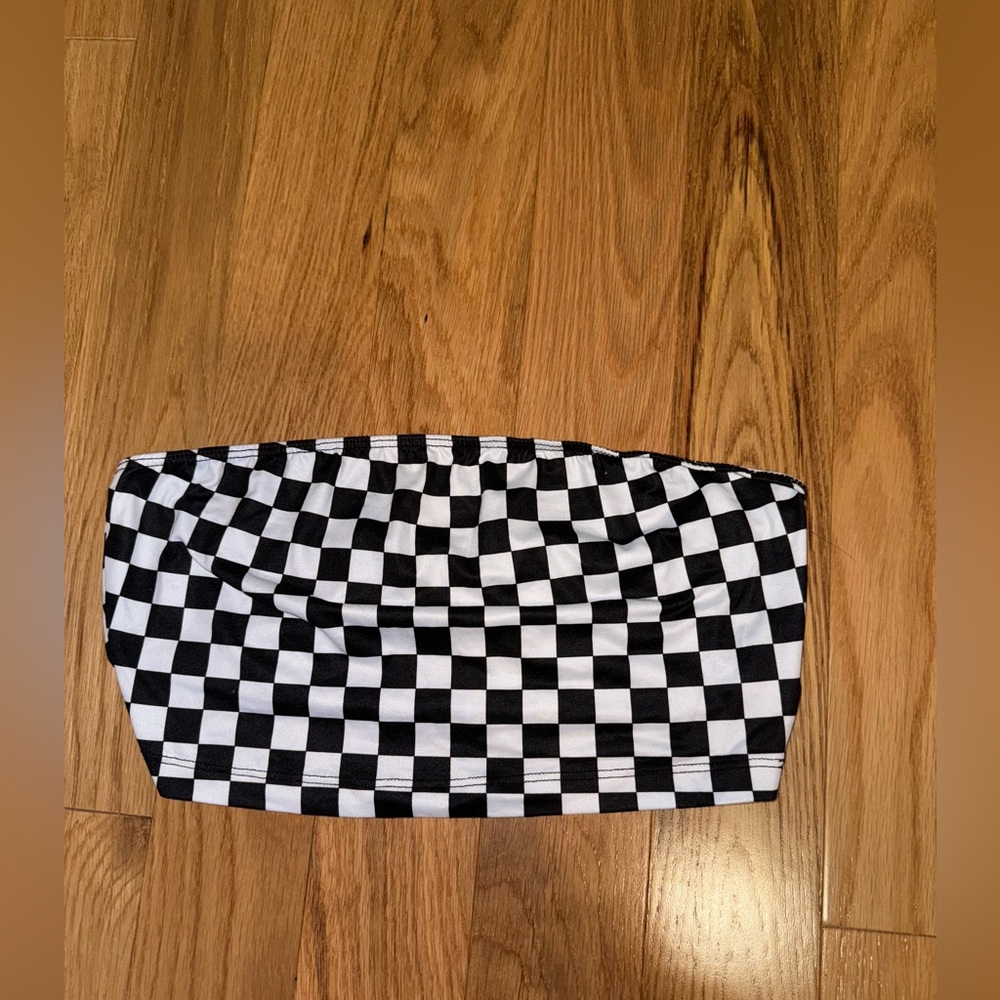 Checkered tube top